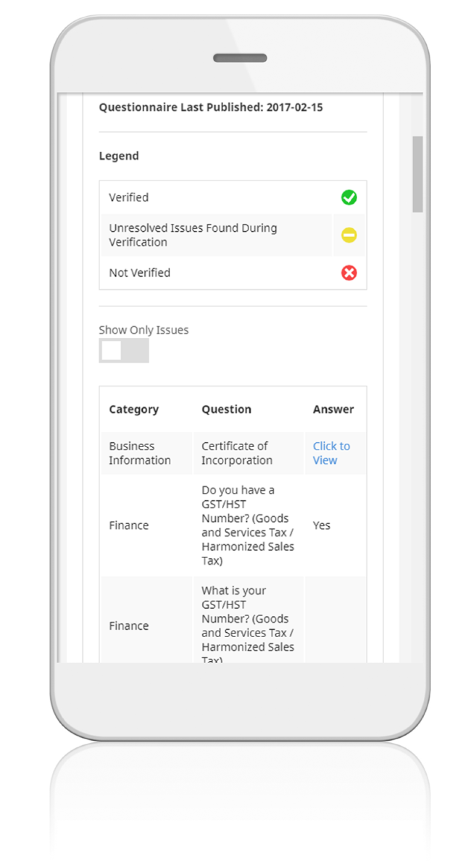 screenshot of Active Compliance Monitor